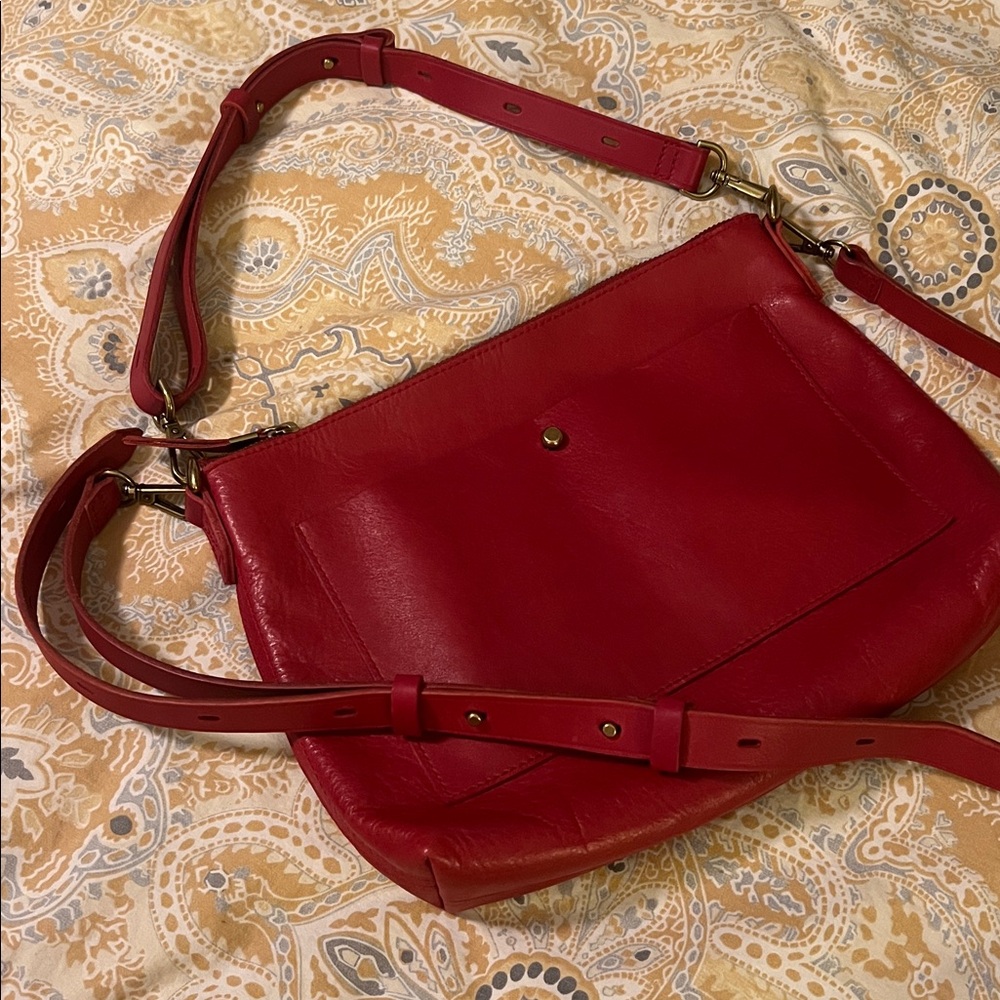 👜 Madewell Leather Transport Crossbody Bag